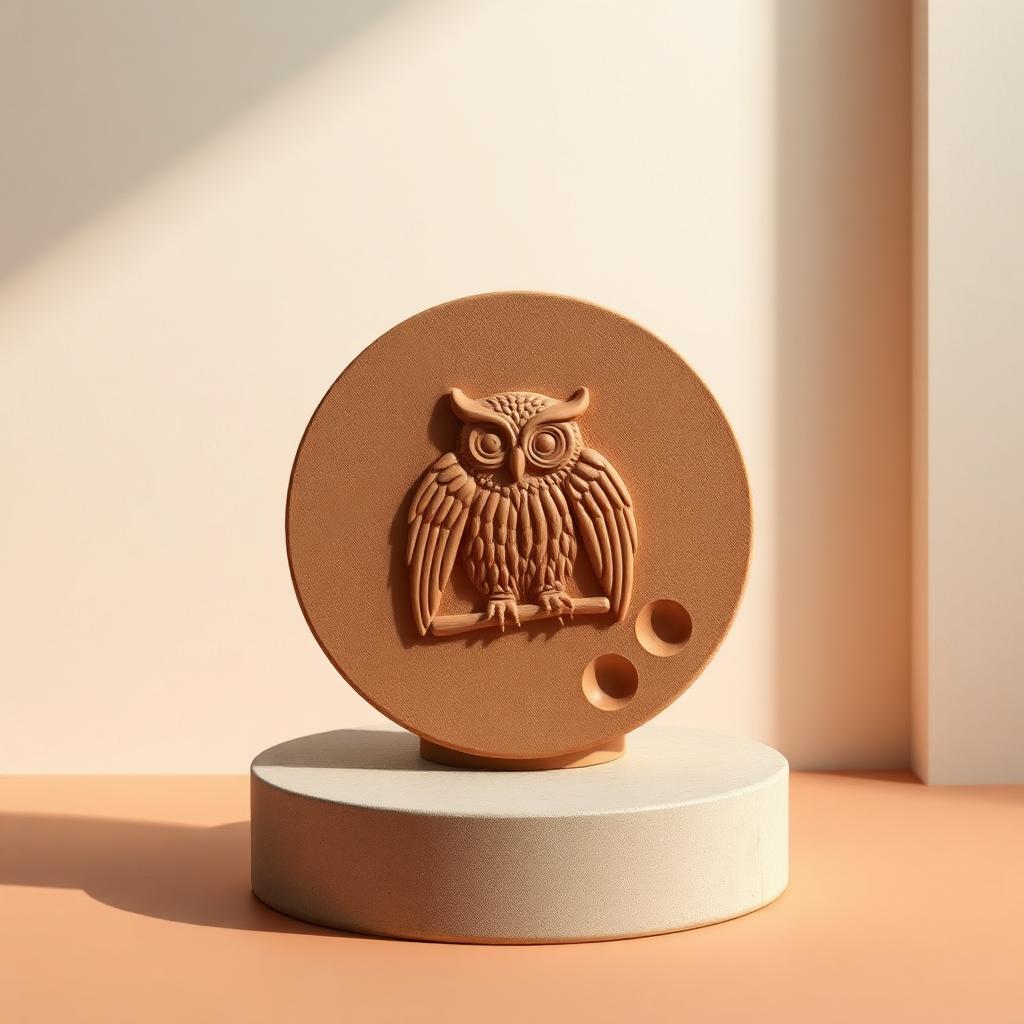 The Athenian Owl Relief terracotta evaporative cooling sculpture